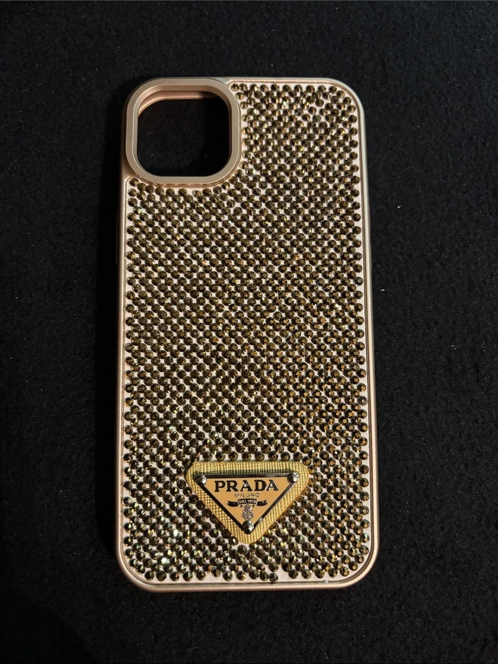 Phone Case Gold Rhinestones Iphone